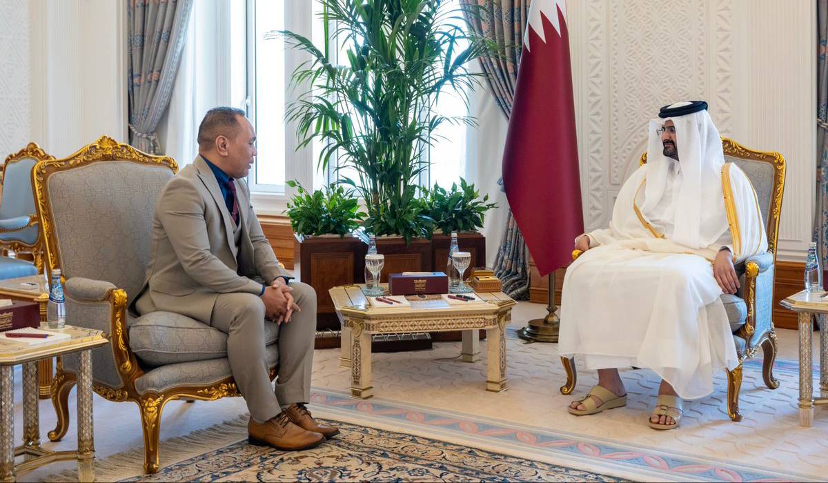 HH the Deputy Amir Receives Credentials of Two New Ambassadors